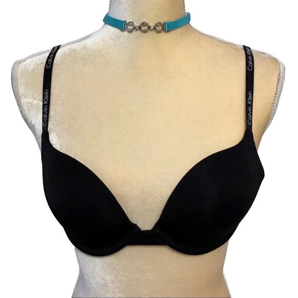Calvin Klein NWOT Black Demi Bra Women 36C *Pls See Description* - Picture 1 of 12